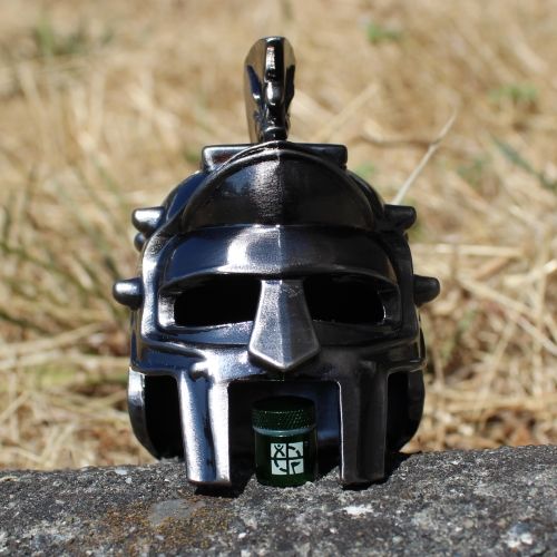 3D Galea Geocoin - Antique Silver