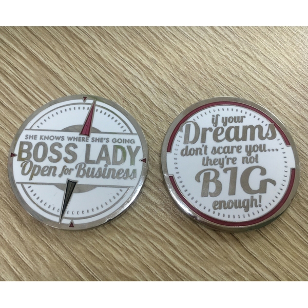 Boss Lady Pin and Coin