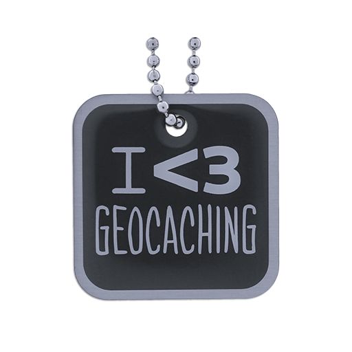 I <3 Geocaching Travel Tag
