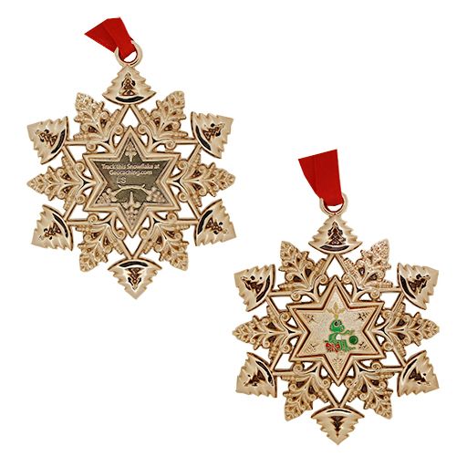 Snowflake Ornament Geocoin- Decorating