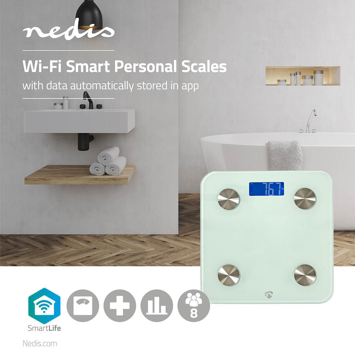 Smart Badevekt Med WiFi. 8 Brukere