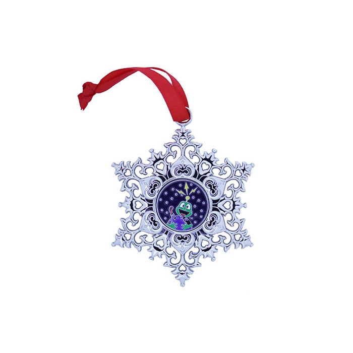 Snowflake Ornament Geocoin - Earth
