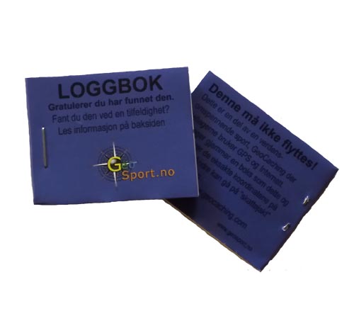 Loggbok 40×50 mm GeoSport