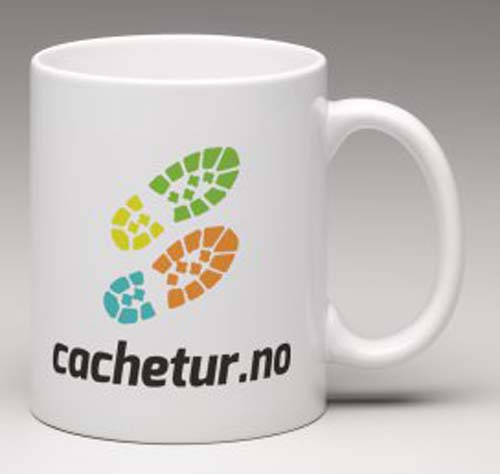 Cachetur.no - Krus med logo på begge sider