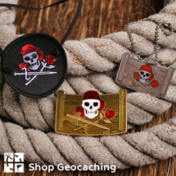 The Lost Treasure of Mary Hyde - Pirate Geocoin and Tag Set