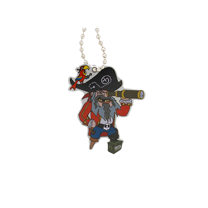 "No Good Ned" Pirate Cache Buddy Travel Tag
