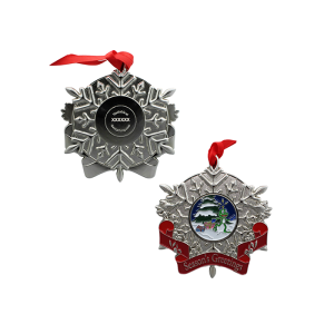 Geocaching HQ Snowflake Ornament - Signal the Frog®